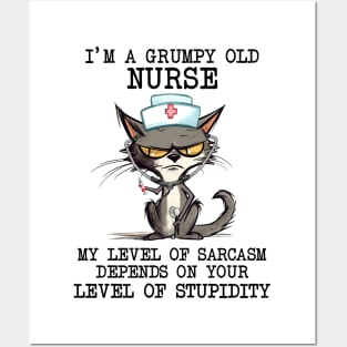 I’m A Grumpy Old Nurse Posters and Art